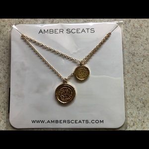 Amber Sceats Double Coin Necklace